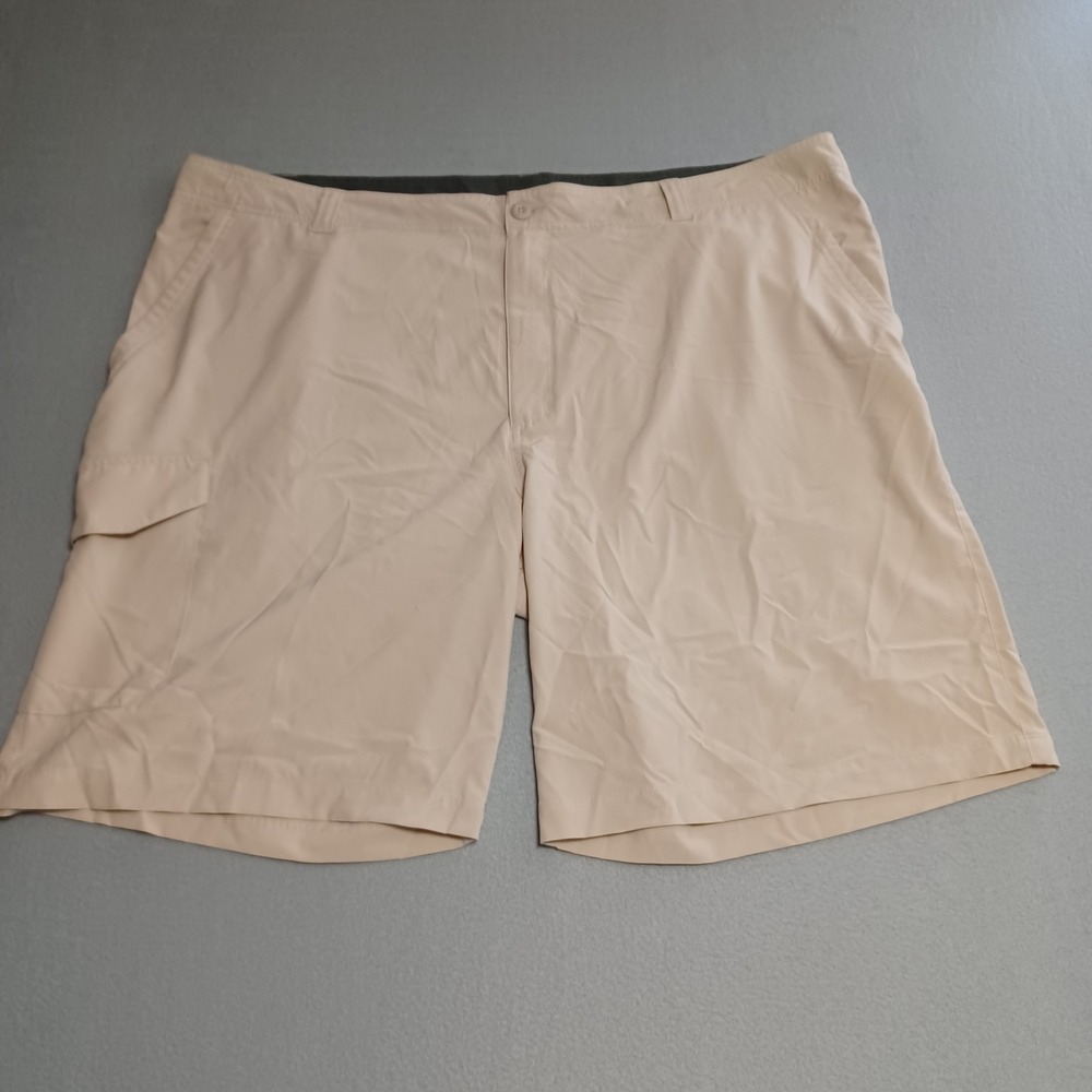 Columbia Shorts Mens 48 Tan Silver Ridge Cargo Hiking Outdoor XS9349 10in Inseam